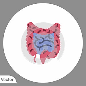 Intestines vector icon sign symbol