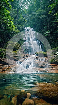 Inthanon oasis Beautiful waterfall in Inthanon National Park, Thailand