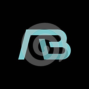 intial ab letter logo vector icon illustration