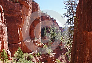 Intimate scenic view inside the Grand Canyon National Park, Arizona