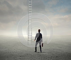 Intimidated Businessman