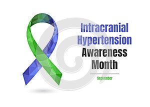 Intracranial Hypertension blue and green ribbon web photo
