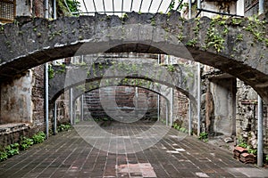 Intramuros interior. Fort Santiago is a citadel first built by Spanish conquistador, Miguel LÃ³pez de Legazpi