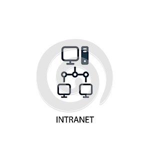 Intranet icon. Simple element photo