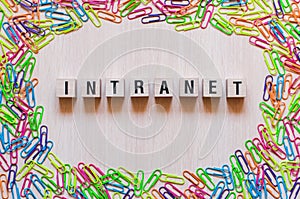 Intranet word concept photo