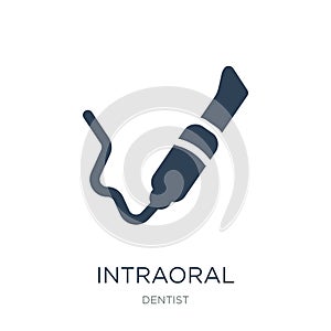intraoral icon in trendy design style. intraoral icon isolated on white background. intraoral vector icon simple and modern flat