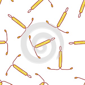 Intrauterine device seamless pattern, vector illustration