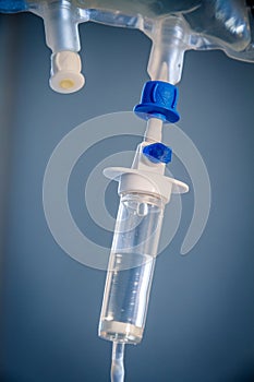 Intravenous drip equipment in hospital