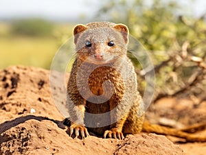 A intrepid Dwarf Mongoose