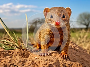 A intrepid Dwarf Mongoose