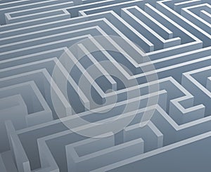 Intricacy labyrinth isometric maze background 3d design template vector illustration