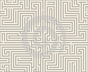 Intricacy labyrinth maze seamless pattern background design template vector illustration