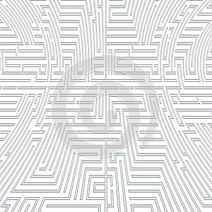 Intricacy labyrinth maze seamless pattern background design template vector illustration