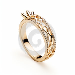 Intricate 18k Gold Ring Inspired By Crown - Sven Nordqvist Style