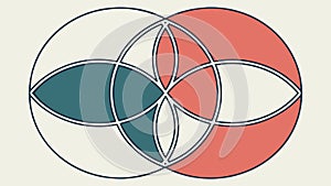 Intricate Abstract Circular Geometric Pattern, Segmented Design, vector design Generative AI