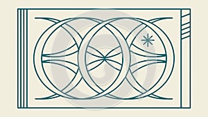 Intricate Abstract Circular Interlacing Pattern, vector design Generative AI