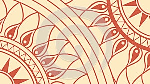 Intricate Abstract Circular Pattern Design, vector design Generative AI