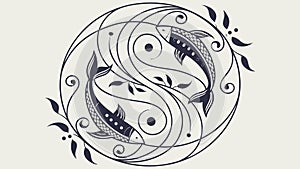 Intricate abstract circular pattern, dynamic design vector, vector design Generative AI