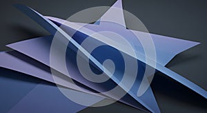 Dynamic Abstract Blue Geometric Layers Background