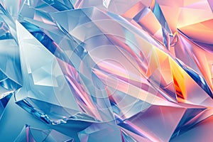 Intricate Abstract crystal background. Generate AI