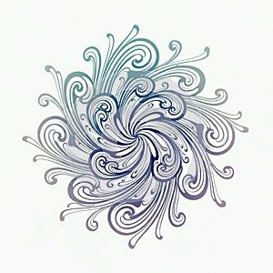 A light, neutral background, the pattern stands out, creating a