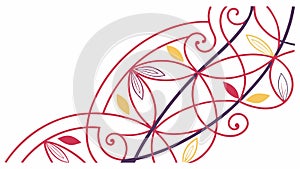 Intricate Abstract Geometric Interlocking Pattern, vector design Generative AI