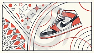 Intricate Abstract Key, Security and Access Concept, vector design Generative AI