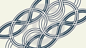Intricate Abstract Knot Pattern, Intertwined Continuous Design, vector design Generative AI