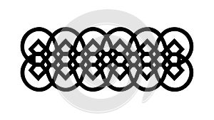 Intricate Black Celtic Knot Pattern, vector design Generative AI