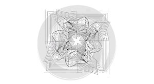 Abstract Geometric Mandala Design