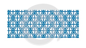 Intricate Blue and Green Geometric Pattern, vector design Generative AI