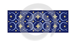 Intricate Blue Starburst Geometric Pattern, vector design Generative AI