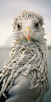 Intricate Braided Braids An Analog Portrait Of A Seagull