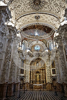 Intricate Cartuja Monastery in Granada Spain