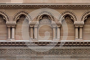 Stonework detail inside New York State Capitol