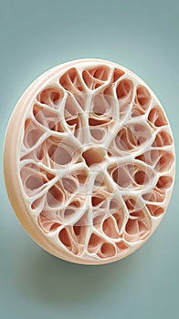 Intricate Cellular Structure - A Detailed Microscopic View