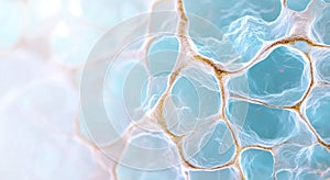 Intricate cellular structure with flowing patterns