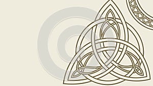 Intricate Celtic Knot Corner Decorative Vector Element, vector design Generative AI