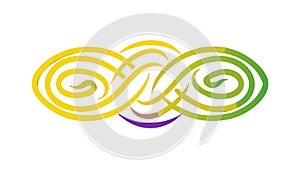 Intricate Celtic Knot Design, Abstract Intertwined Pattern, vector design Generative AI