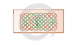 Intricate Celtic Knot Pattern, Decorative Design Element, vector design Generative AI
