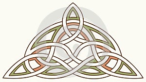 Intricate Celtic Knot Pattern, Symbol of Eternal Interconnection, vector design Generative AI