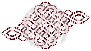 Intricate Celtic knot pattern, symbolizing endless connection, vector design Generative AI