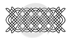 Intricate Celtic Knotwork Border Design, vector design Generative AI