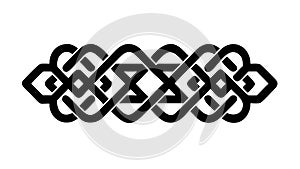 Intricate Celtic Knotwork Pattern, Traditional Decorative Border, vector design Generative AI