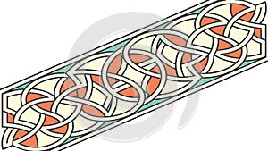 Intricate Celtic Knotwork Vector Border, vector design Generative AI