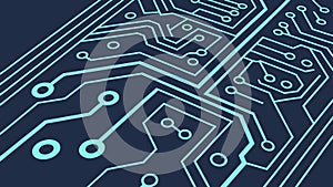 Intricate Circuit Board Pattern: Digital Connectivity, vector design Generative AI