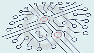 Intricate Circuit Board Pattern, High-Tech Digital Background, Connectivity, vector design Generative AI