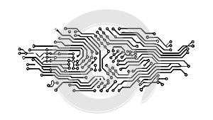 Intricate Circuit Board Pattern for Tech, AI Digital Data Designs, vector design Generative AI