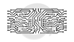 Intricate Circuit Board Pattern Vector Background, vector design Generative AI