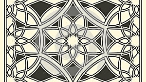 Intricate Circular Geometric Pattern, Abstract Decorative Art Vector Design Generative AI